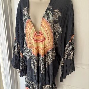 FP Movement by Free People Black and Orange Tunic